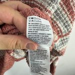 American Eagle  Sweater XS Pink White Striped Knit Slouchy Preppy‎ 90s Boho Retro Photo 4