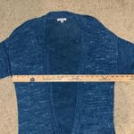 Johnny Was  Open Front slouchy 3/4 sleeve cardigan blue size S‎ Photo 3