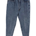 Vtg 80s Jordache Basics Acid Wash Denim Jeans High Waist Bow Ankle Zipper 11/12 Blue Size undefined Photo 0