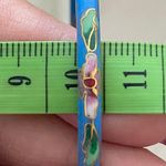 Vintage Cloisonné Skinny Bangle Bracelet Photo 11