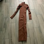 ASTR  ribbed sweater maxi dress with shoulder pads Photo 4