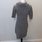 Heathered Brown cowl neck button detail sweater dress Size M Photo 6