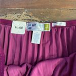 Old Navy NWT Vintage Y2K  Velvet Stretch Pleated Skirt w Lace Trim ~ Size M 💚🍄 Photo 5