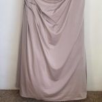 La Femme 26806 Short Sleeve Embroidered Bodice Ruched Mermaid Gown in Champagne Photo 4