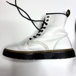 Dr. Martens Zavala White Leather 8 Eye Lace Up Combat Boot 8 Photo 1
