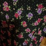 Vintage 90s floral layered maxi dress Black Size 16 Photo 4