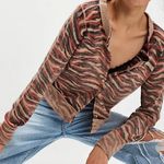 Free People #108 NWT Nocturnal Patterned Cardi in Cuban Combo Photo 0