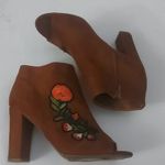 Bamboo  Encounter-55S Embroidered Floral Faux-Suede Bootie 11 Fall Boho Cowgirl Photo 0