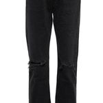 AGOLDE Cherie High Rise Straight Leg Black Denim Jeans Size 26 Photo 0