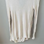 Free People  Long Sleeve Top Cream Sz Small Photo 7