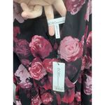 BCBGeneration Floral Romper Women S Black Red Witchy Vampire Whimsigoth NEW Photo 3
