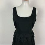 Elie Tahari  Black Sleeveless Ruffle Tiered Cocktail Party Dress Elegant 8‎ Photo 1