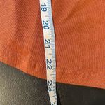 Loft Womens Eyelet Top Blouse Puff Sleeve Shirt Boat Neck Cotton Rust Petite MP Photo 6