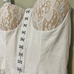 TwoTwinStyle medium white summer lace dress boho sexy padded adjustable garter Photo 4