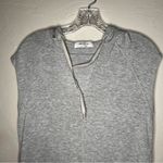 Bailey 44 Gray Sleeveless Sweatshirt Hoodie Kangaroo Pocket Athletic Dress Photo 2