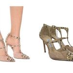 Jimmy Choo $1,750 Sanoi 100mm Tan Suede Embellished Shoes Size 38 (8) Photo 1