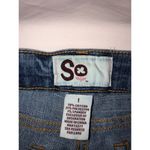 SO  Size 1 Cut Off Jean Shorts Blue Stretch Boho Beach Summer Festival Photo 1