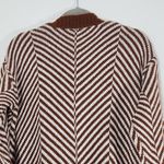 Fortune + Ivy Brown White Cardigan Sweater Size Small NWOT Brown Open Cardigan Photo 5