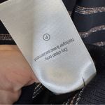 Veronica Beard  Black Metallic Striped Turtleneck Sweater Womens S Fall Structure Photo 9