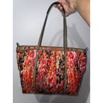 Brighton  Milano Spots Tote Nylon Shoulder Purse Bag Orange Red Charm P Photo 8