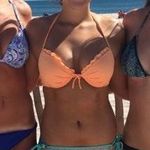 Victoria's Secret Victoria’s Secret 34B Peach Ruffle Bikini Top Photo 1