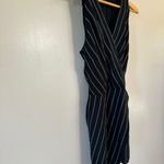 White House | Black Market SALE! B/W WHBM Striped Belted Romper Size 10 EUC Photo 3