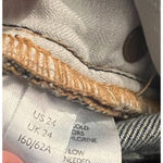 Free People Jeans Womens Size 24 Blue Mid Rise Medium Wash Raw Hem Straight Leg Photo 4