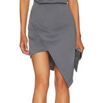 Elliatt Revolve  Gray Halter Asymmetrical Dress Photo 0