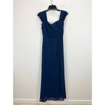 Lulus NEW Magical Magnetism Navy Blue Off the Shoulder Maxi Dress Formal Medium Photo 4