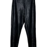 Commando Control Pants Women Large Black Skinny Faux Leather Legging Rocker Edgy Photo 0