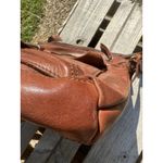 Harbour 2nd Leather Brown Crossbody Distressed Buckle Purse Photo 5