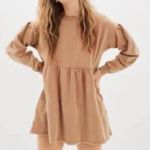 American Eagle Long Sleeve Fleece Babydoll Mini Dress Size Small Photo 0