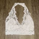 Free People NWT  FP One Adella Lace Halter Bralette White - Small Photo 1