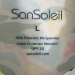 NWOT SanSoleil SolCool Long Sleeve Print Mock Lemon Drop UPF 50 Golf Tennis L Yellow Size L Photo 6