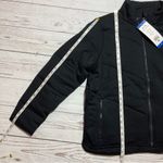 Anthropologie Anthropology THREE DOTS Full Zip Quilted Knit Jacket Black Size L Photo 13