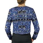 Vintage Papell Heavily Beaded Blue Jacket Geometric Sequin Formal Jacket Size 8 Photo 1