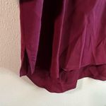 Amanda Uprichard Blouse Raspberry Red Silk Split Neck 3/4 Sleeves Tunic Sz M EUC Photo 8