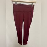 Free People  Movement Infinity High-Rise 3/4 Leggings Maroon/Red Size XS Photo 4