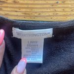 Worthington  Beaded Cropped Cardigan Brown Size Large Photo 2