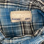 Wrangler Vintage  Mens Shirt Flannel Plaid Pearl Snap Cowboy Western‎ Rodeo Ranch Photo 1