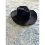 Black 100% Wool Felt Cowboy Rancher Hat Photo 2