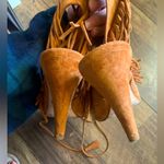 Sergio Rossi Sigerson Morrison Marita designer boho 
Heel spring Sandal,Fringed / Suede Photo 4