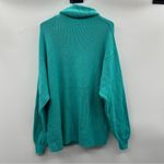 Free People  Oasis‎ Blue Softly Structured Knit Tunic Turtleneck Sweater Size XS Photo 4