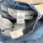 MOTHER the Mid Rise Dazzler Ankle Step Fray Jean, Something to Remember Blue Size 28 Photo 3