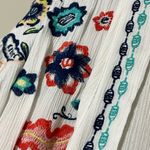 JW STYLE kimono size small/medium embroidered floral cover up summer beach wear White Photo 4