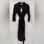 L'Agence L’AGENCE Stephanie Lip Print Silk Shirt Dress‎ Size XS NWT Photo 1