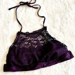 Purple Lace Halter Style Bikini Top Photo 0