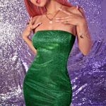 SheIn Green Sparkly Mini Dress   Photo 0