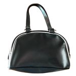 Playboy  Y2K Black Silver Mini Bowler Bag Purse McBling Vegan Leather Bunny Bling Photo 4