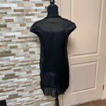 2008 UNDERCOVER by Jun Takahashi Black Silk High Neck Dress Sz 3 (US 10) RARE Size M Photo 6
